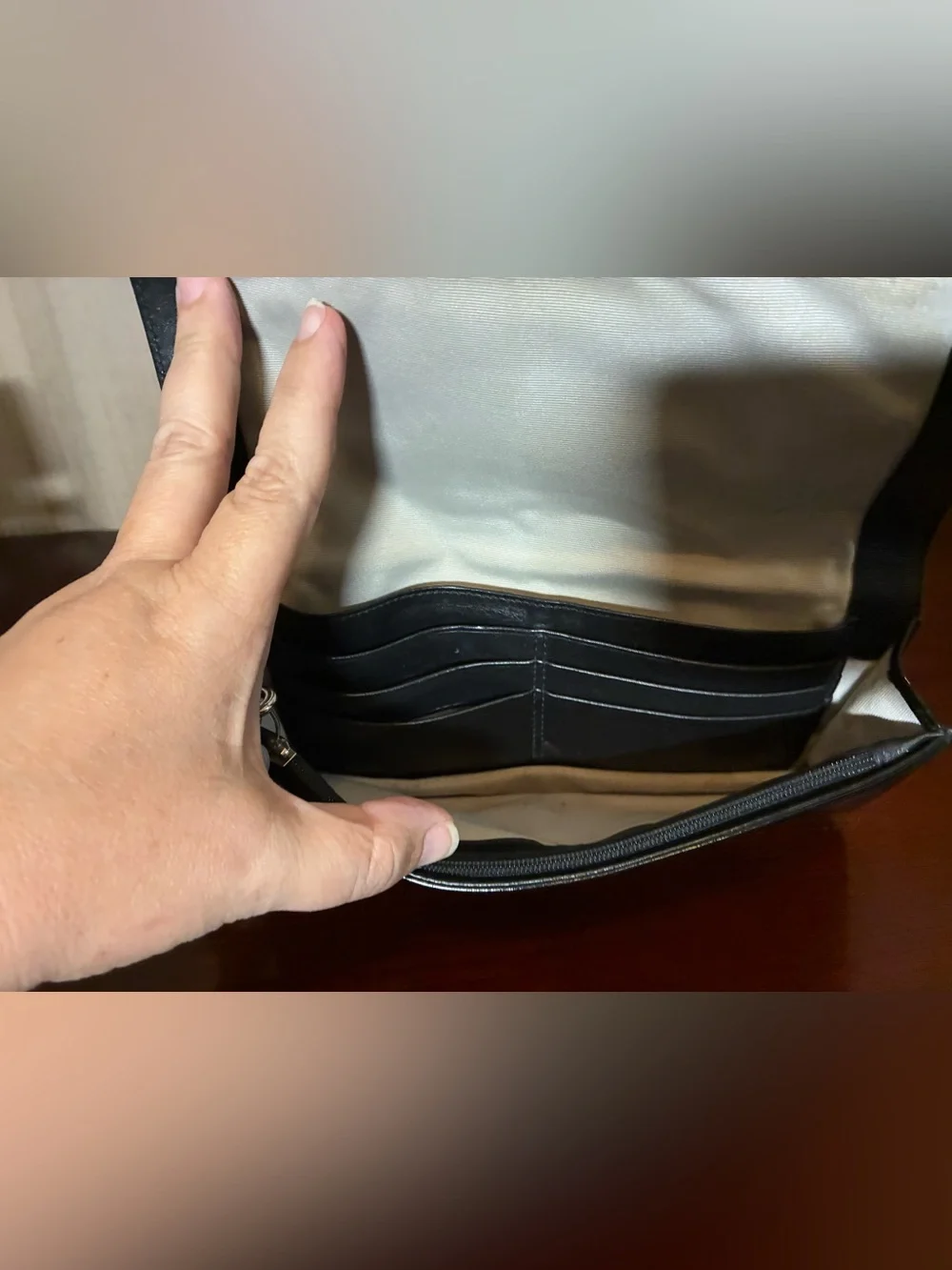 Coach Bleeker Leather Wristlet